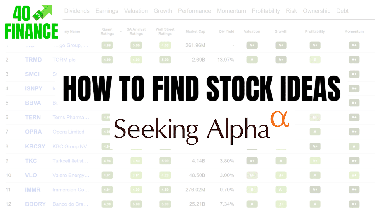 seeking alpha stock ideas 